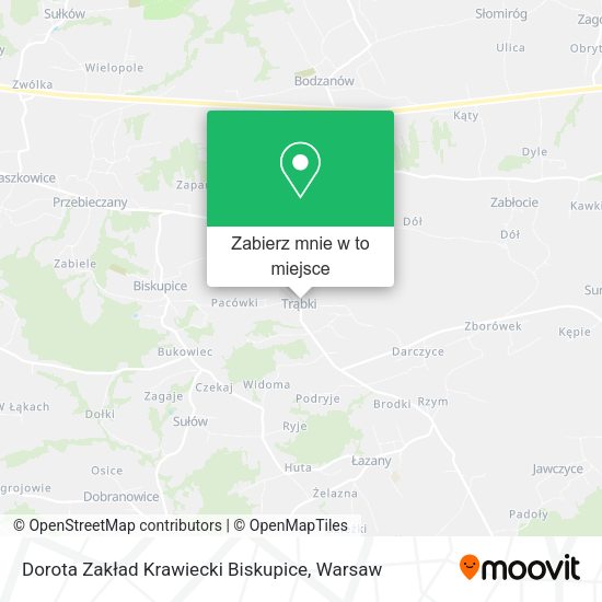 Mapa Dorota Zakład Krawiecki Biskupice