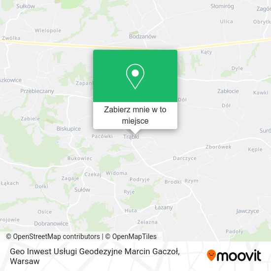 Mapa Geo Inwest Usługi Geodezyjne Marcin Gaczoł