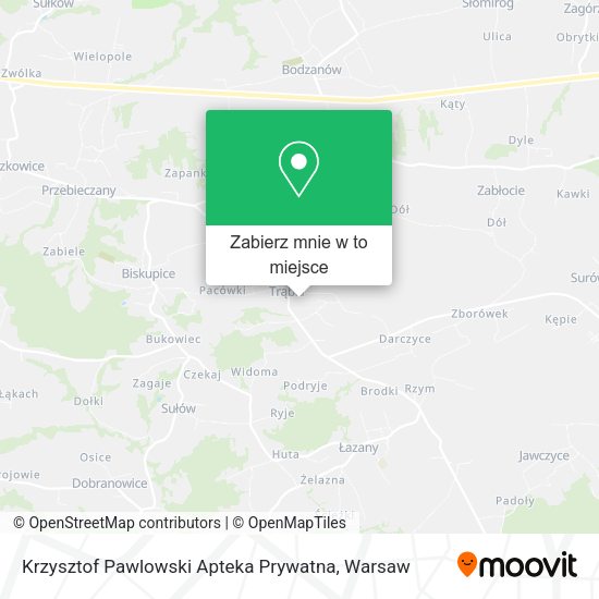 Mapa Krzysztof Pawlowski Apteka Prywatna