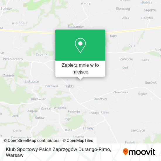 Mapa Klub Sportowy Psich Zaprzęgów Durango-Rimo