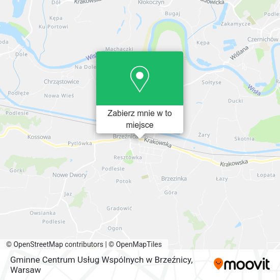 Mapa Gminne Centrum Usług Wspólnych w Brzeźnicy