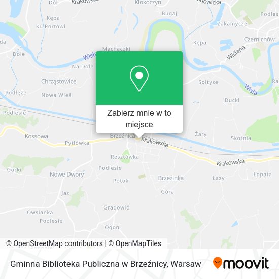 Mapa Gminna Biblioteka Publiczna w Brzeźnicy