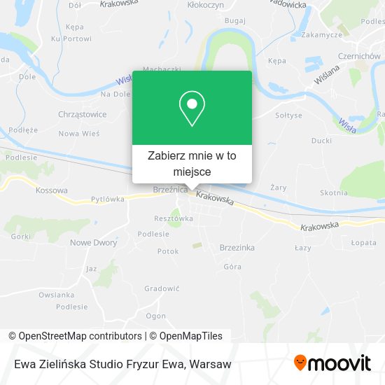 Mapa Ewa Zielińska Studio Fryzur Ewa