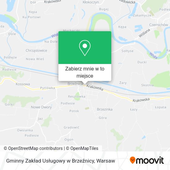 Mapa Gminny Zakład Usługowy w Brzeźnicy