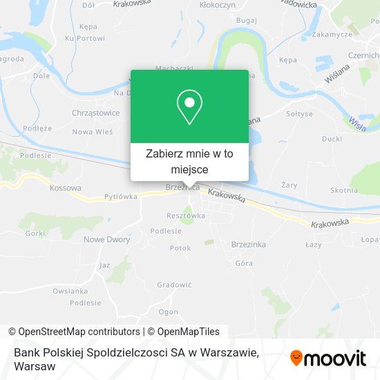 Mapa Bank Polskiej Spoldzielczosci SA w Warszawie