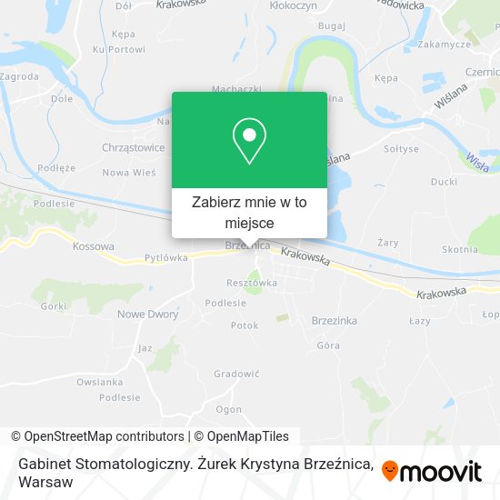 Mapa Gabinet Stomatologiczny. Żurek Krystyna Brzeźnica