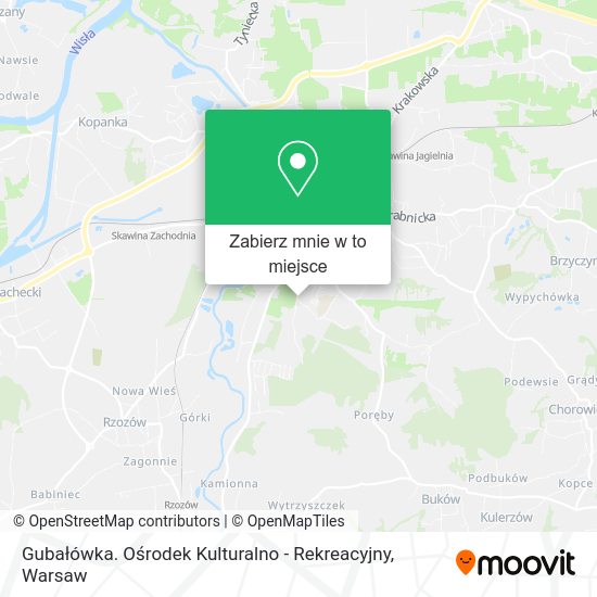 Mapa Gubałówka. Ośrodek Kulturalno - Rekreacyjny