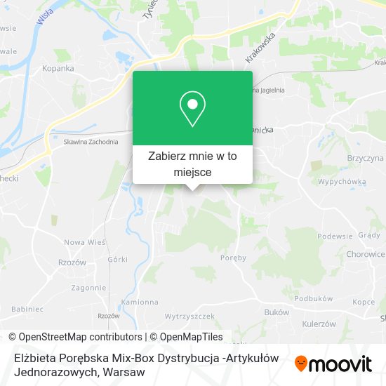 Mapa Elżbieta Porębska Mix-Box Dystrybucja -Artykułów Jednorazowych