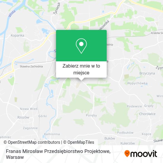 Mapa Franas Mirosław Przedsiębiorstwo Projektowe