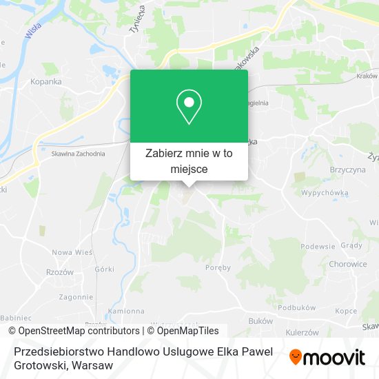 Mapa Przedsiebiorstwo Handlowo Uslugowe Elka Pawel Grotowski