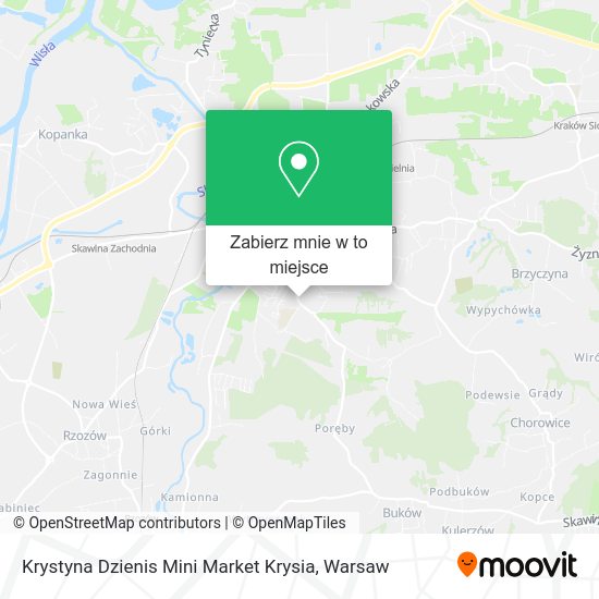 Mapa Krystyna Dzienis Mini Market Krysia