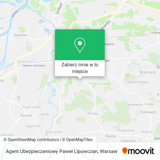 Mapa Agent Ubezpieczeniowy Paweł Lipowczan