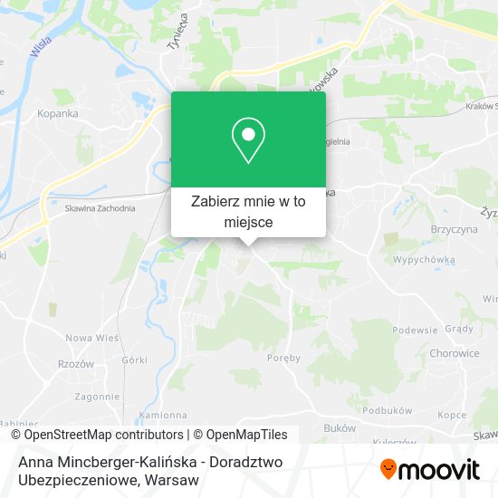 Mapa Anna Mincberger-Kalińska - Doradztwo Ubezpieczeniowe