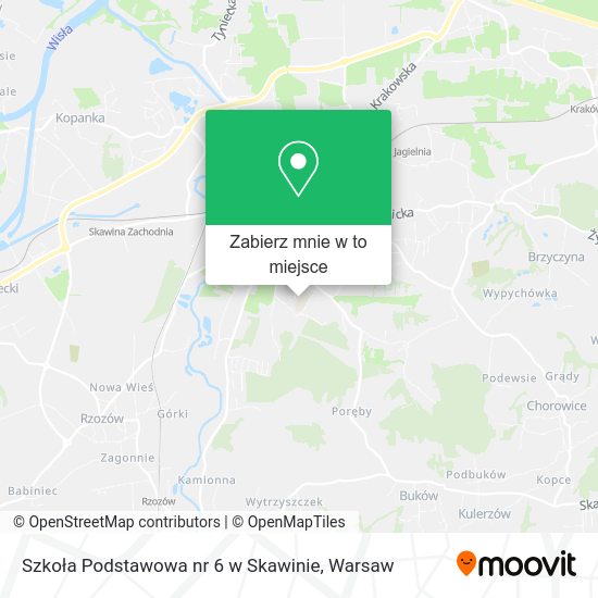 Mapa Szkoła Podstawowa nr 6 w Skawinie