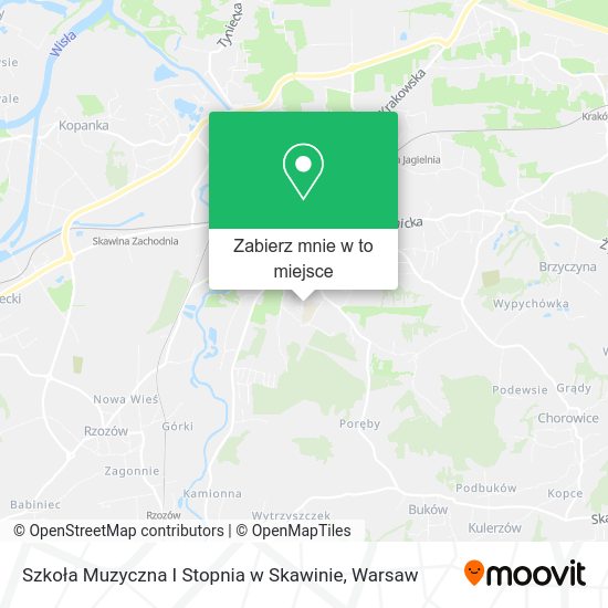 Mapa Szkoła Muzyczna I Stopnia w Skawinie