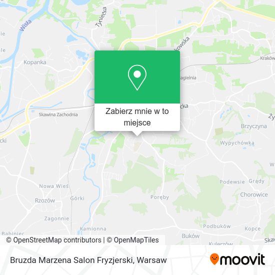 Mapa Bruzda Marzena Salon Fryzjerski