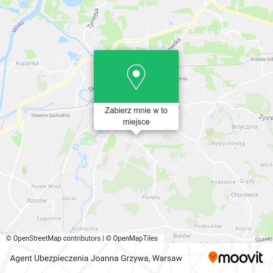 Mapa Agent Ubezpieczenia Joanna Grzywa