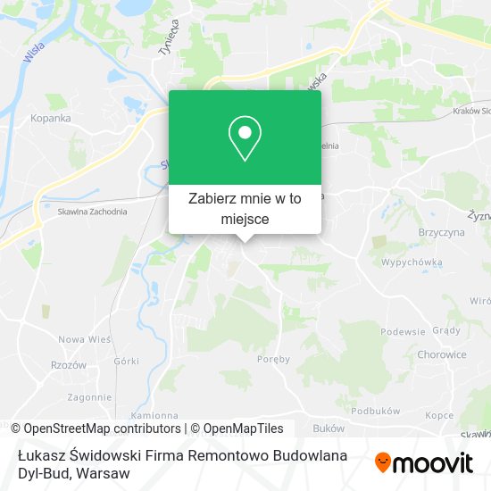 Mapa Łukasz Świdowski Firma Remontowo Budowlana Dyl-Bud