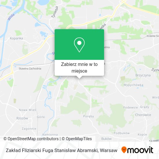 Mapa Zakład Fliziarski Fuga Stanisław Abramski