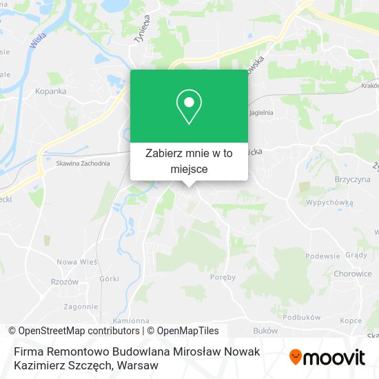 Mapa Firma Remontowo Budowlana Mirosław Nowak Kazimierz Szczęch