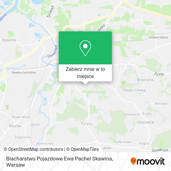 Mapa Blacharstwo Pojazdowe Ewa Pachel Skawina