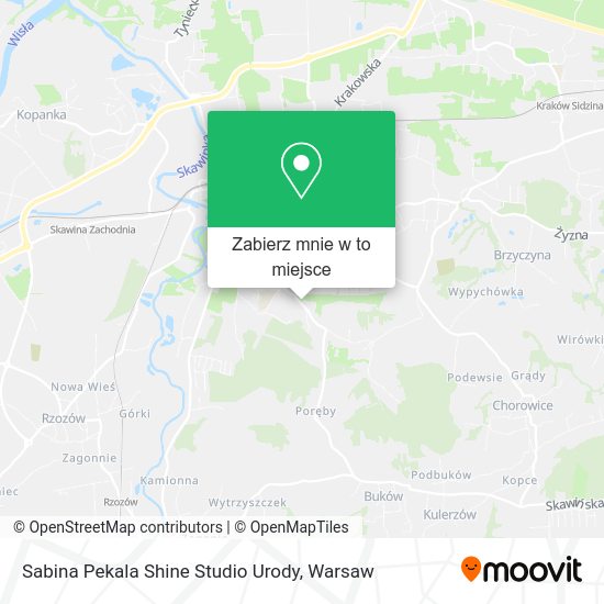 Mapa Sabina Pekala Shine Studio Urody