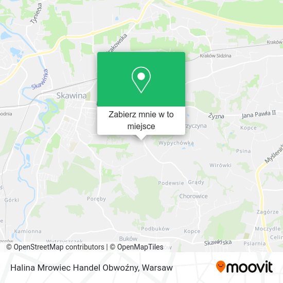 Mapa Halina Mrowiec Handel Obwoźny