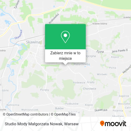 Mapa Studio Mody Małgorzata Nowak