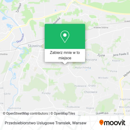 Mapa Przedsiebiorstwo Uslugowe Translek