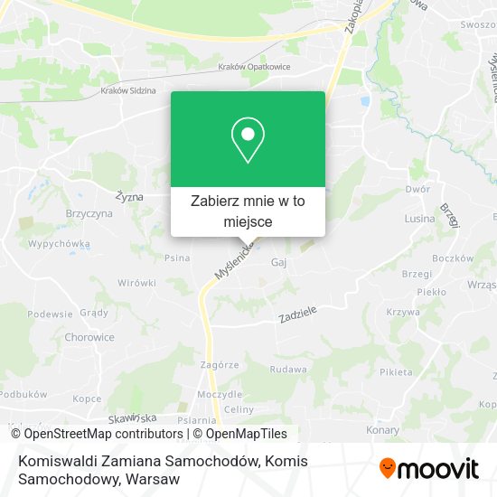 Mapa Komiswaldi Zamiana Samochodów, Komis Samochodowy