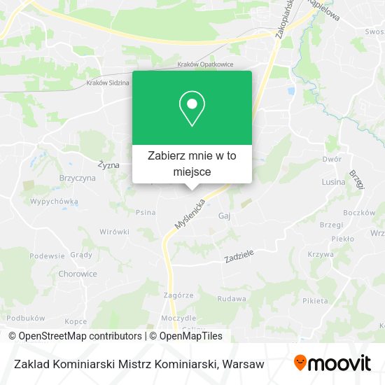 Mapa Zaklad Kominiarski Mistrz Kominiarski