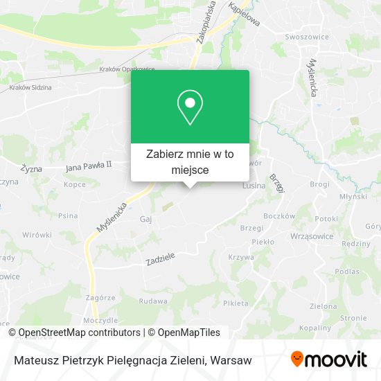 Mapa Mateusz Pietrzyk Pielęgnacja Zieleni