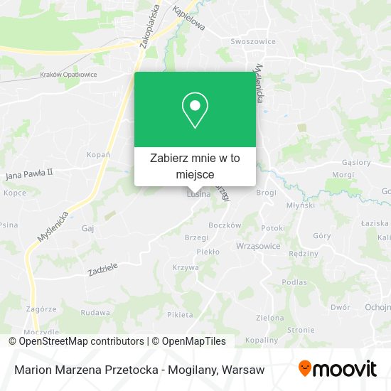 Mapa Marion Marzena Przetocka - Mogilany