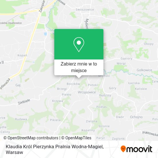 Mapa Klaudia Król Pierzynka Pralnia Wodna-Magiel