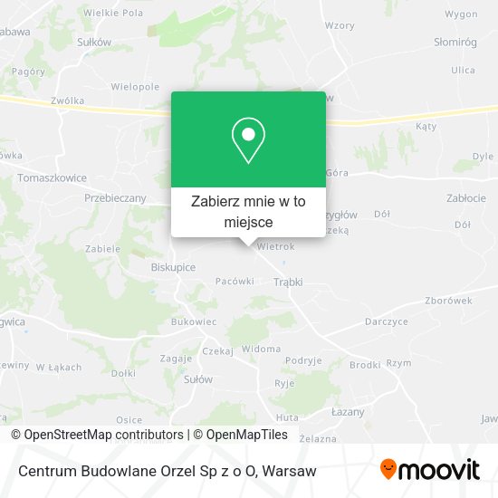 Mapa Centrum Budowlane Orzel Sp z o O