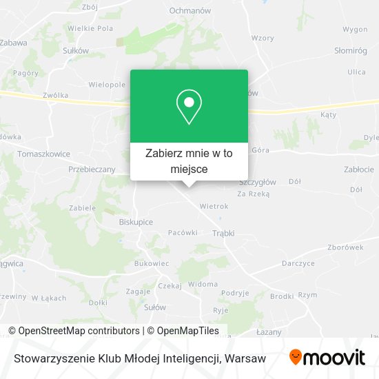 Mapa Stowarzyszenie Klub Młodej Inteligencji