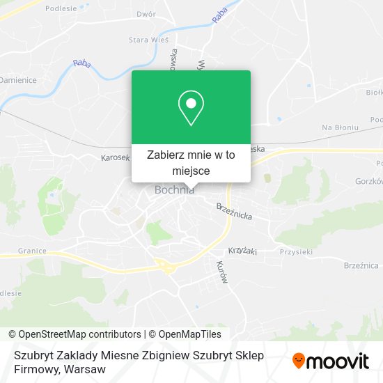 Mapa Szubryt Zaklady Miesne Zbigniew Szubryt Sklep Firmowy