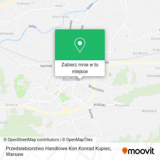 Mapa Przedsiebiorstwo Handlowe Kon Konrad Kupiec