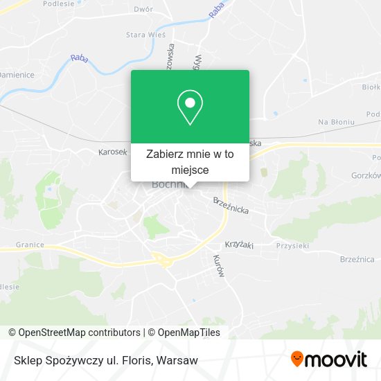 Mapa Sklep Spożywczy ul. Floris