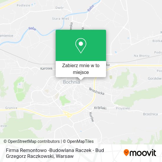 Mapa Firma Remontowo -Budowlana Raczek - Bud Grzegorz Raczkowski