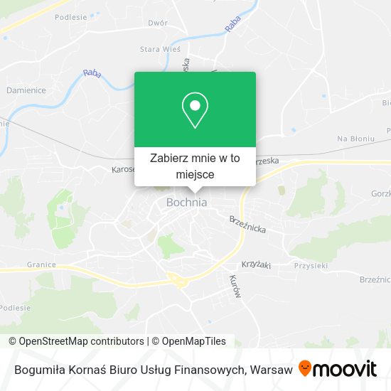 Mapa Bogumiła Kornaś Biuro Usług Finansowych