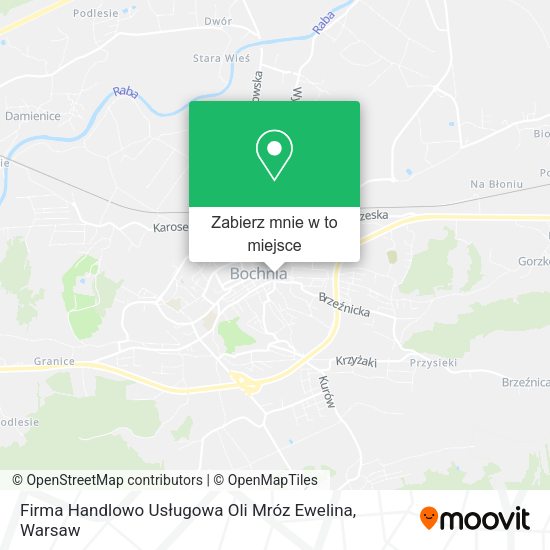 Mapa Firma Handlowo Usługowa Oli Mróz Ewelina