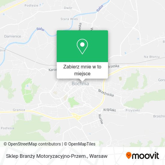 Mapa Sklep Branży Motoryzacyjno-Przem.