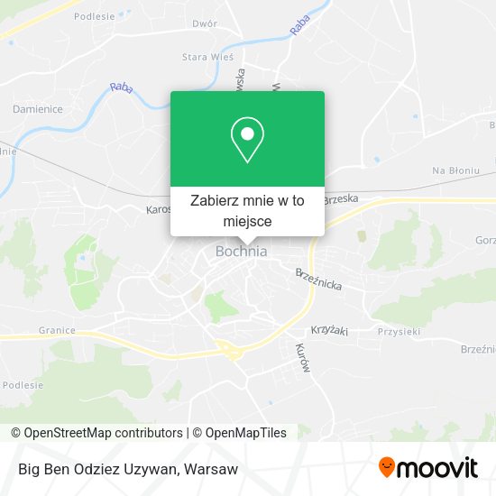 Mapa Big Ben Odziez Uzywan