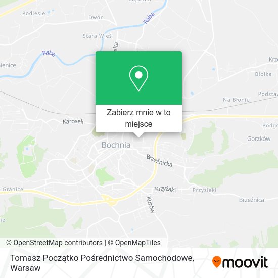 Mapa Tomasz Początko Pośrednictwo Samochodowe