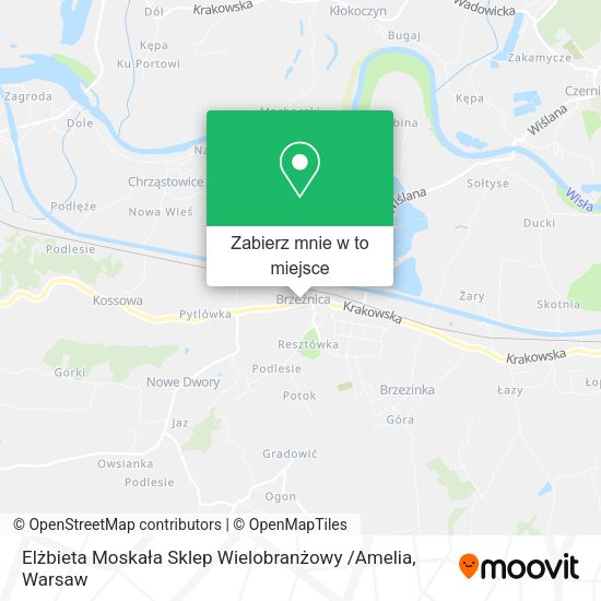 Mapa Elżbieta Moskała Sklep Wielobranżowy /Amelia