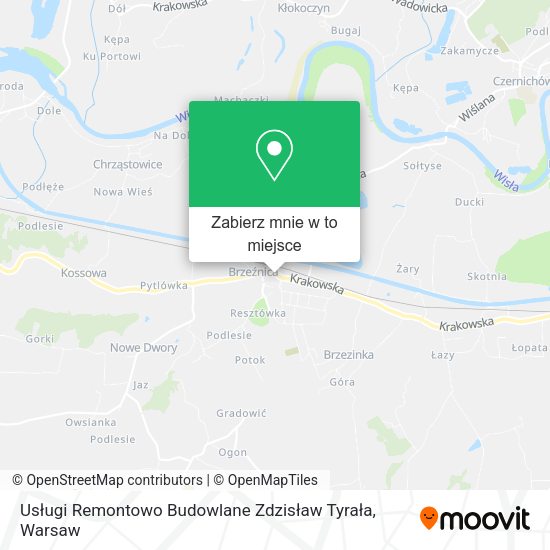 Mapa Usługi Remontowo Budowlane Zdzisław Tyrała