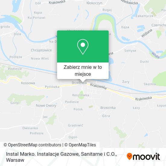 Mapa Instal Marko. Instalacje Gazowe, Sanitarne i C.O.