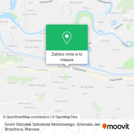 Mapa Grom Ośrodek Szkolenia Motorowego. Gromala Jan Brzeźnica