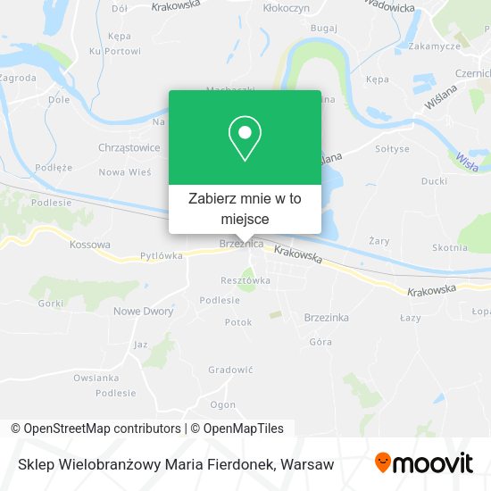 Mapa Sklep Wielobranżowy Maria Fierdonek